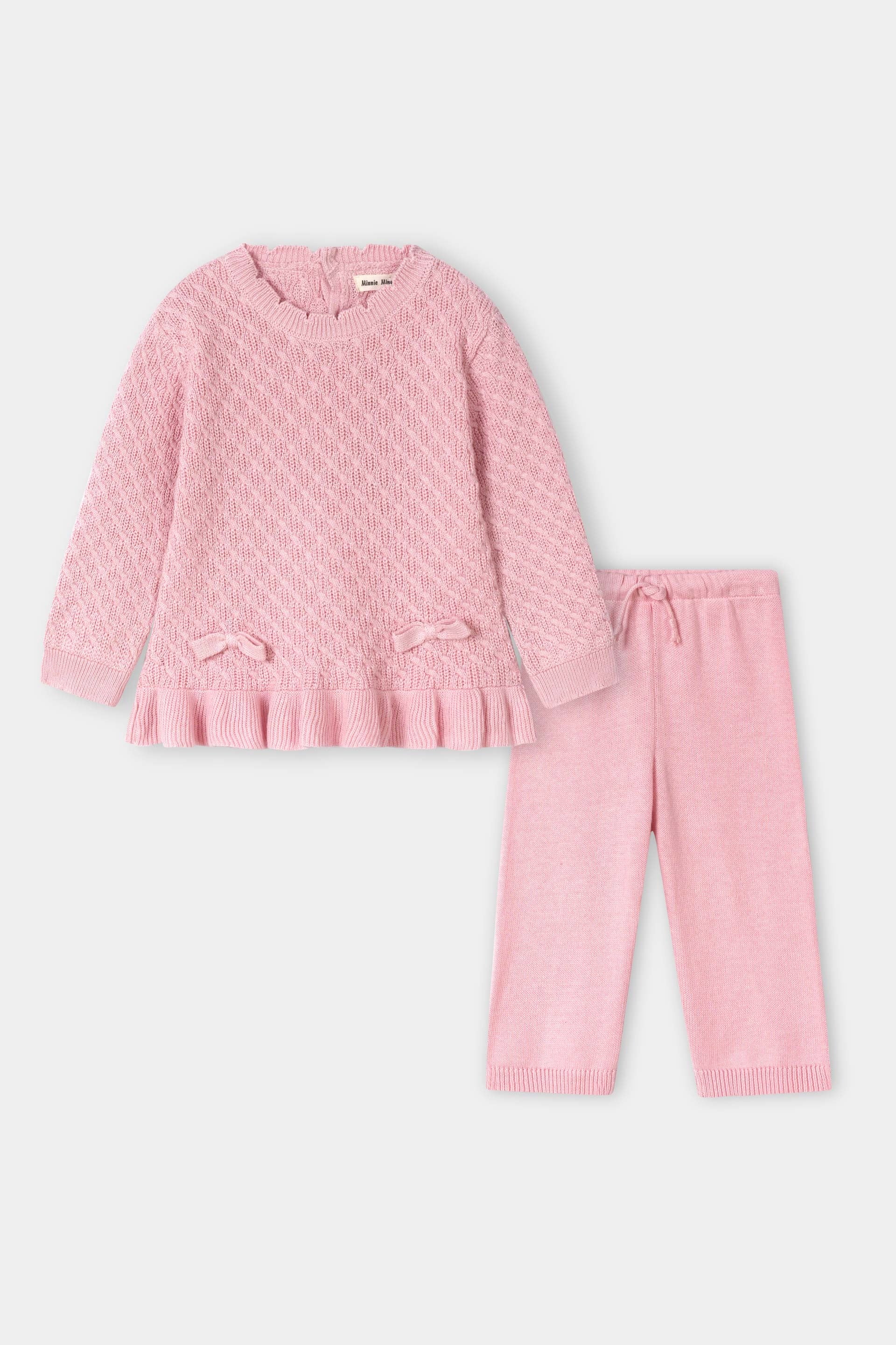 Sweater Knit T-Shirt & Pajamas Suit