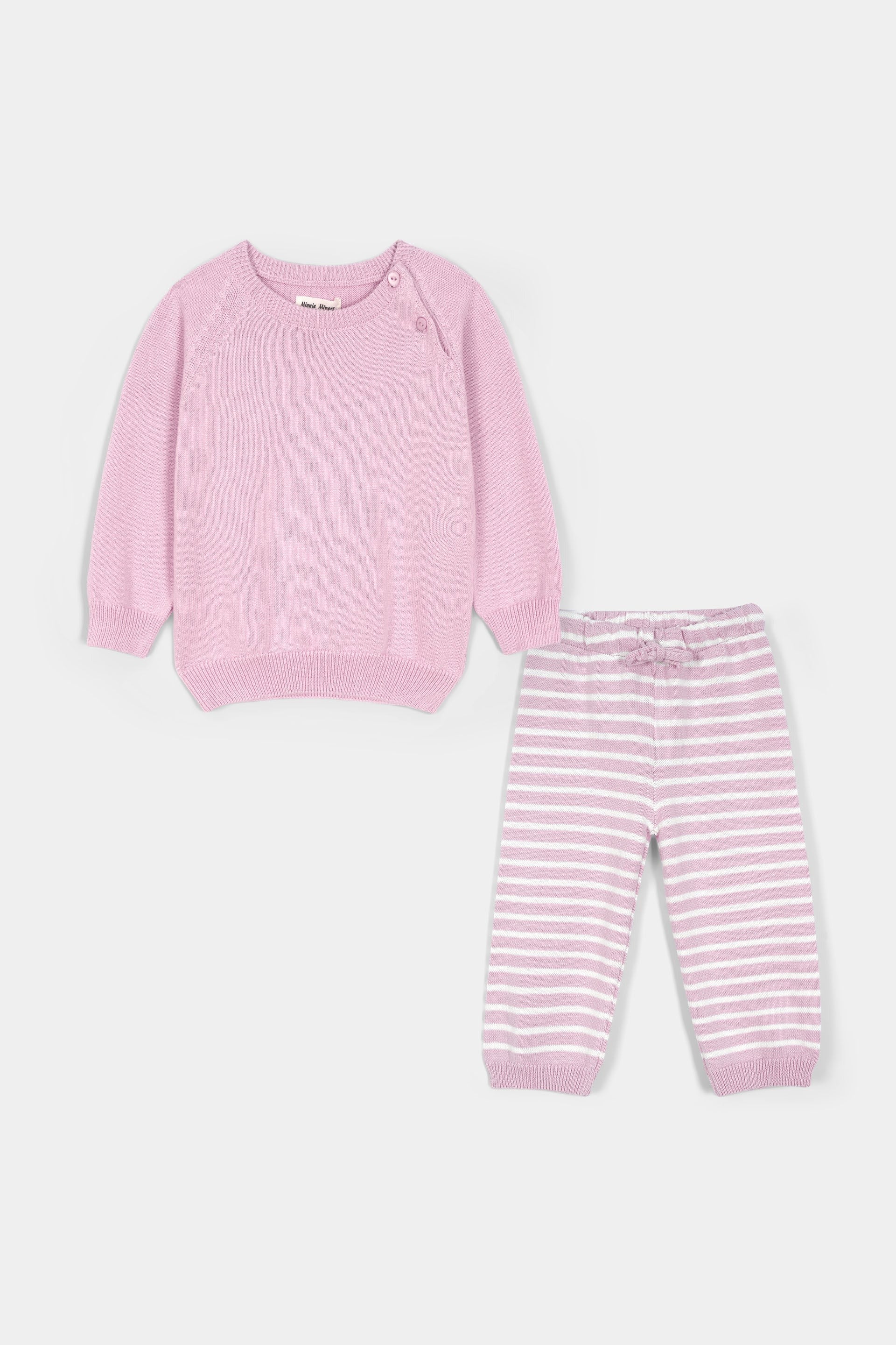Sweater Knit T-Shirt & Pajamas Suit